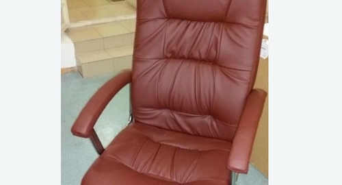 Обтяжка офисного кресла. Бибирево